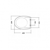 Capac WC Cersanit, Terra, slim,  duroplast cu Soft-Close si Easy Off